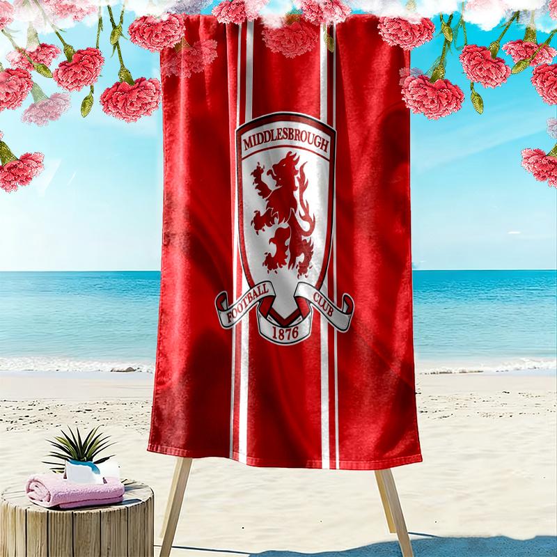 Middlesbrough Handtuch, Großes Weiches Schnelltrocknendes Handtuch für Strand Camping Schwimmen