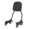 Black Standard Sissy Bar Upright Backrest Fit For Harley Softail 18-2022 Removable Cushion Backrest