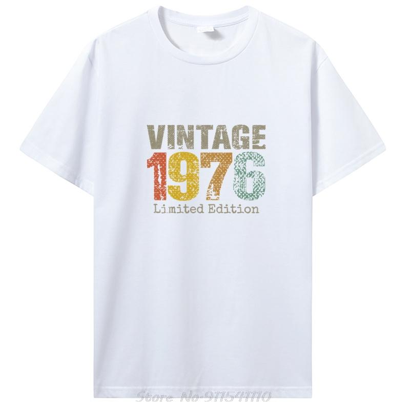 Gifts Vintage 1976 Limited Edition TShirt Unisex s Clothing Oversized Unisex Streetwear Tshirt Cotton Tops Tees