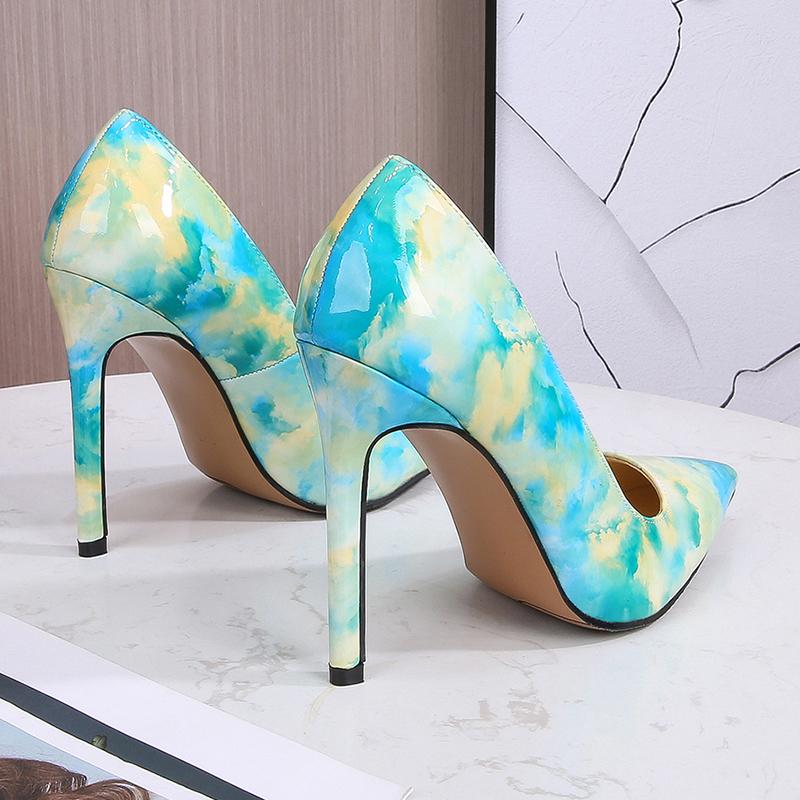 Design Ol Party 11cm Absatzschuhe Marke Größe 35 -46 spitze Zehen Stiletto High Heels Pumps Damen Mix-Farbe