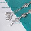 West Lake Beauty Silver Flower Women's Bracelet