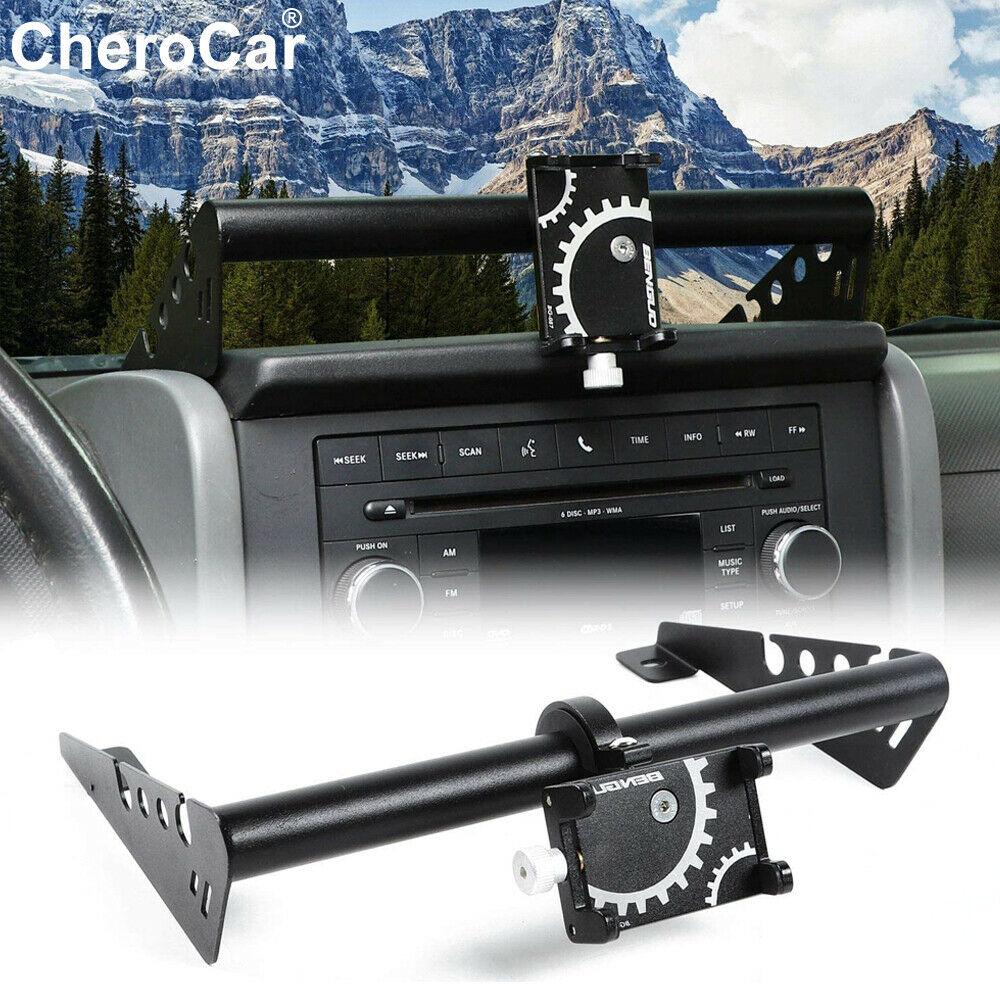 For Jeep Phone Holder, Dash Phone Mount for 07+ Jeep Wrangler JK JKU 2/4 Door PM