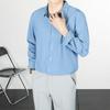 Casual Lapel Long-sleeved Shirt Men's Youth Daily Wear Overalls