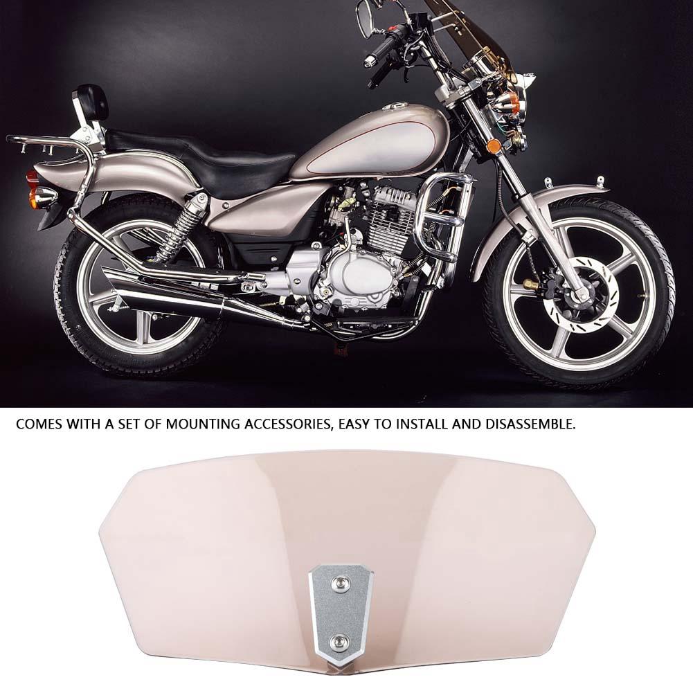 Univerzální nastavitelný motocyklový větrný štítek deflektor větru (Tawny)