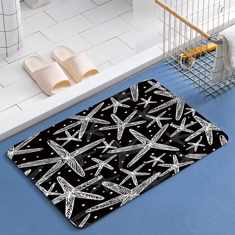Home Star Style Carpet Floor Mat Door Mat Toilet Non-slip Mat Kitchen Bedroom Living Room Floor Mat