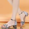 Fashion Designer Korea Open Toe Women's Sandals Outdoor Ladies Shoes on Offer Sales New Breathable Fashion Vintage Footwear Wholesale