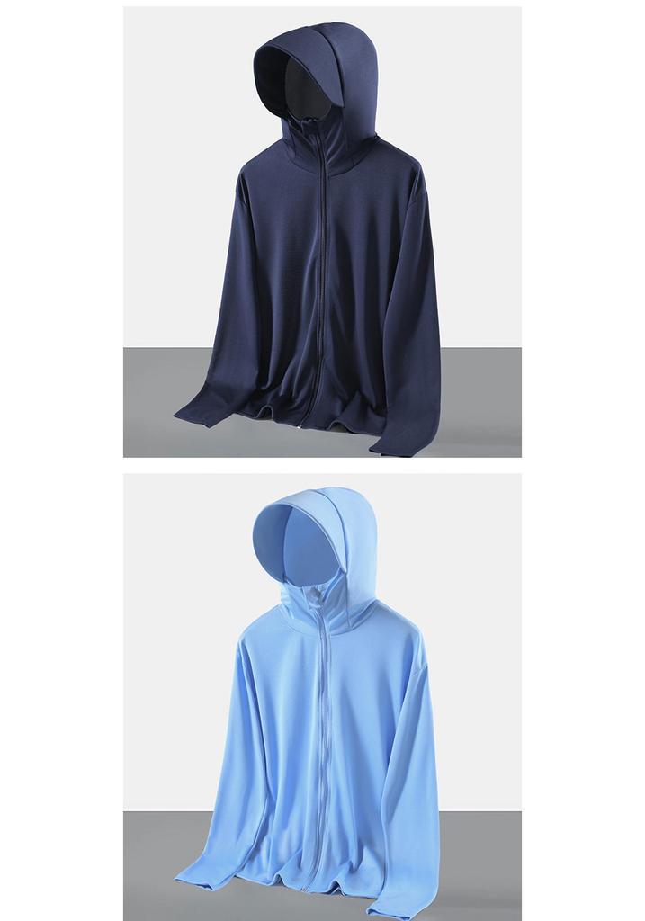 2025 Men's UV Protection Ice Silk Cooling Sun Protection Clothing for Outdoor Sports, SPF 50+