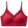Seamless Lace Edge Wire-Free Supportive Gel Bra for Plus Size Women