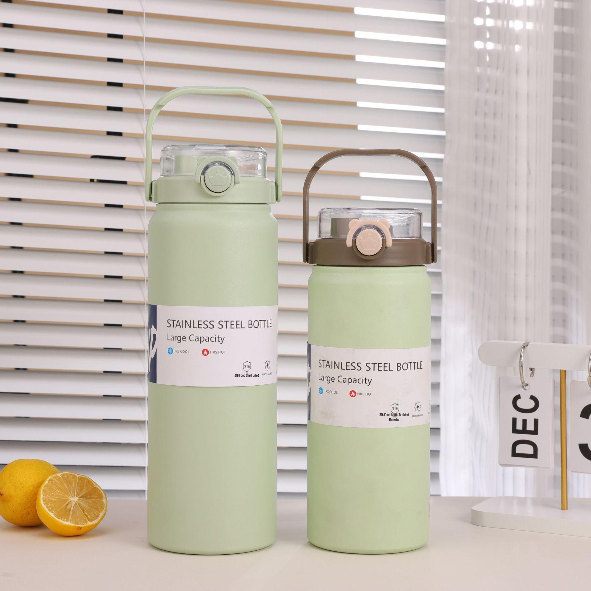 

Large Capacity 316 Handle Thermos Cup for Outdoor Sports 1700 ML світло-зелений колір