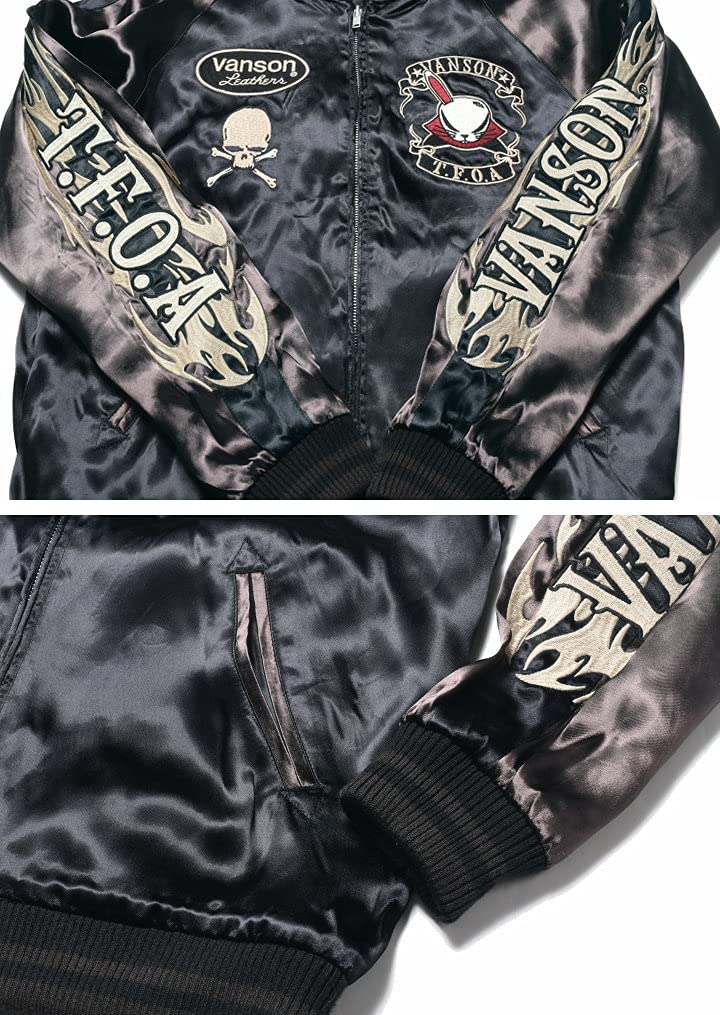 Crows Worst Collaboration Sukajan Harumichi Worn Model Dragon Motif X Armed Front Death Fully Embroidered Reversible Sukajan [Banson] "Bouya T.F.O.A