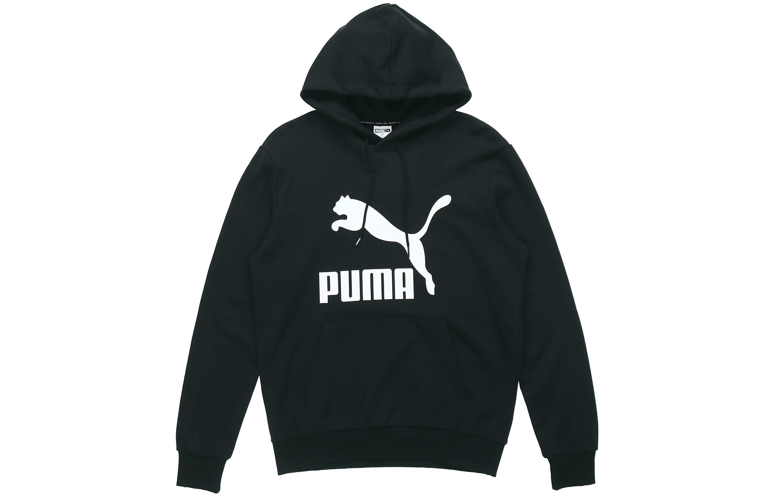 PUMA ESSENTIALS Sweatshirts Men s Black Hooded Moderate Regular 599300-01 L
