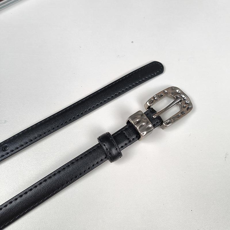 elt pring and summer new alloy pin buckle belt fashionable versatile waist belt with casual pants leather