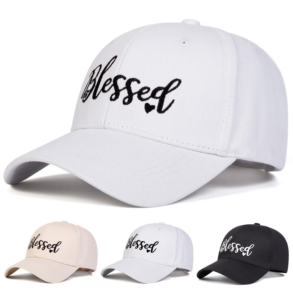 Yiran Bag Women's Unisex Blessed Love Embroidery Baseball Caps Spring Autumn Outdoor Adjustable Casual Hats Sunscreen Hat