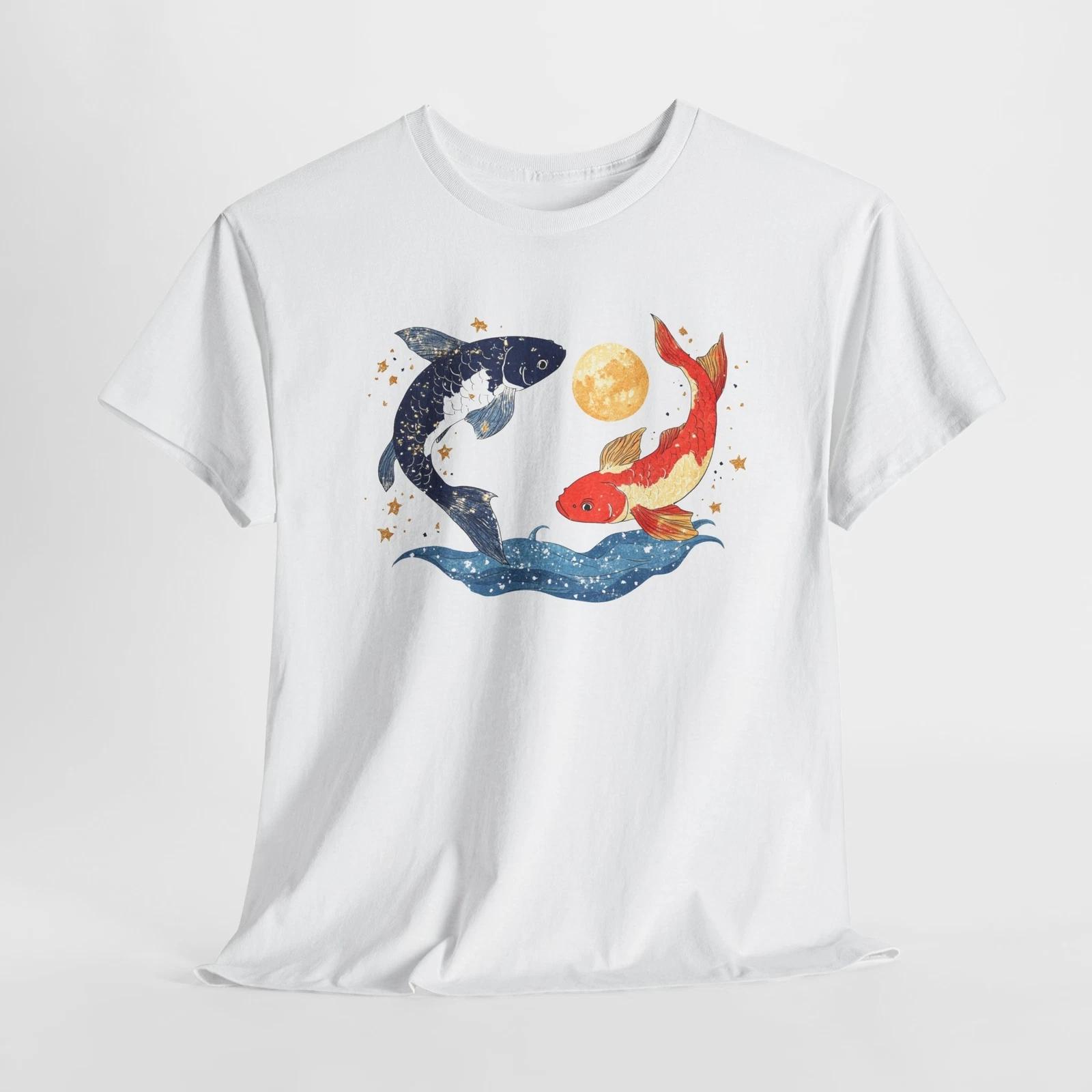 Koi Fish Celestial T-Shirt | Koi Fish | Japanese Mythology Ghost & Spirits Shirt S