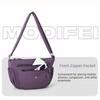 Casual Style Lightweight Dumpling Bag Waterproof Nylon Single Shoulder Bag Versatile Soft Crossbody Bag Daily Use