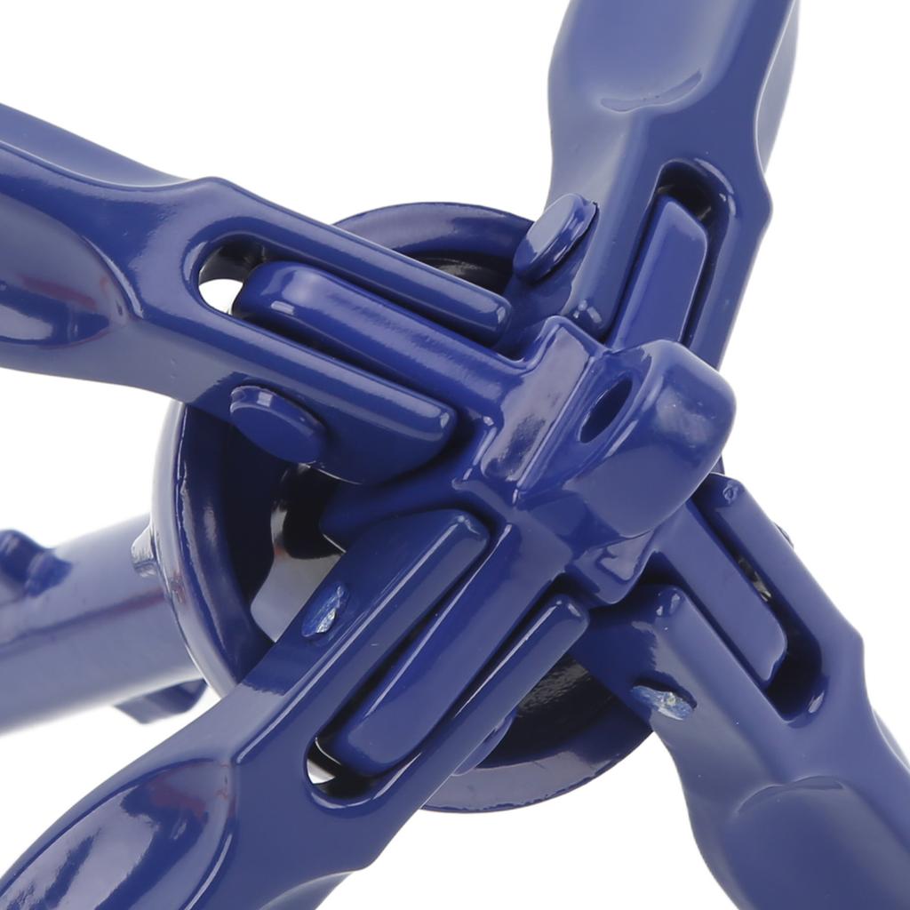 Marine Anchor Blue Aluminium Foldable Boat Kayak Anchor with Yellow Rope for Fishermen