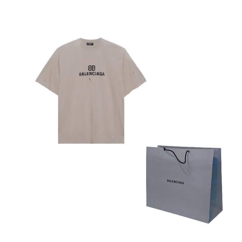 Balenciaga SS21 T Shirt Men's Gray 651795TKVF58174