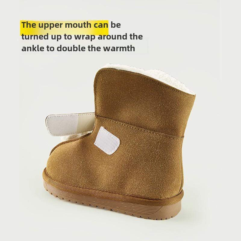 Winter warm cotton shoes velvet children's short boots girls snow boots