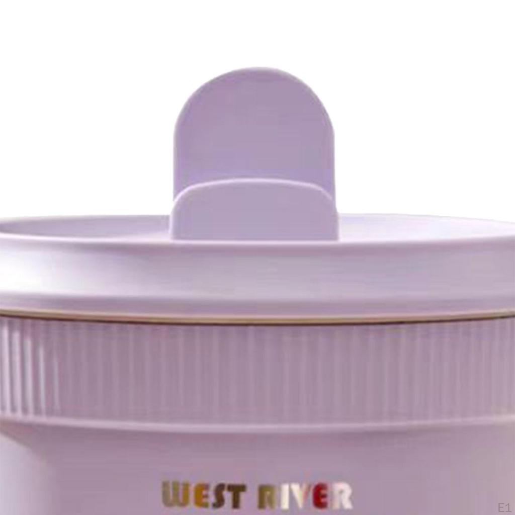 Portable Soup Steamer Multifunctional Electric Cooker for Pasta Porridge Egg violet