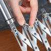 37748 Wheels Dough Cutter Stainless Steel Pastry Cutter Pizza Pastry Wheel