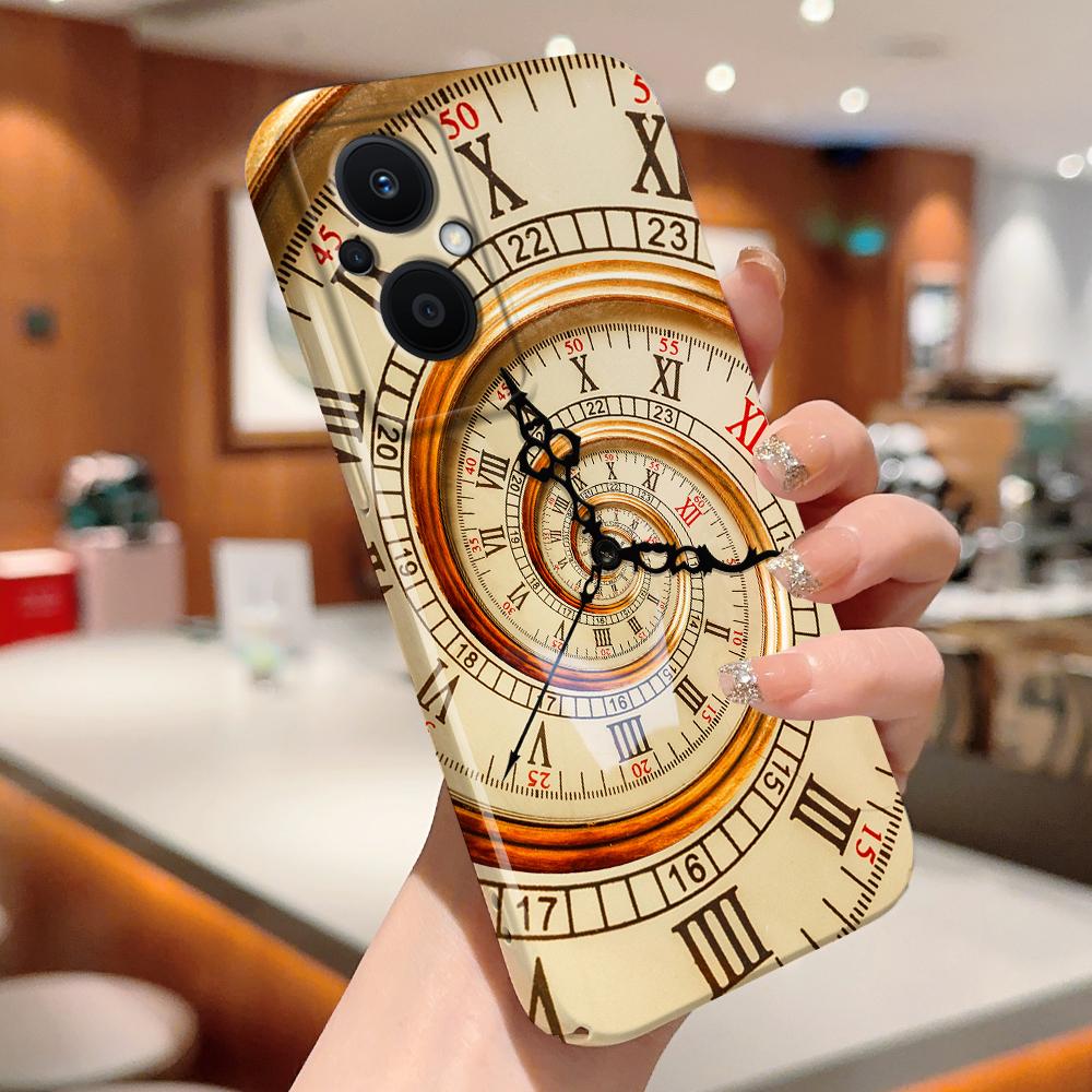 All-inclusive Film Handyhülle Cartoon Mode Design Hartschale Vollabdeckung Kameraschutzhülle für OPPO A60 A96 Reno12 Realme C53 C75