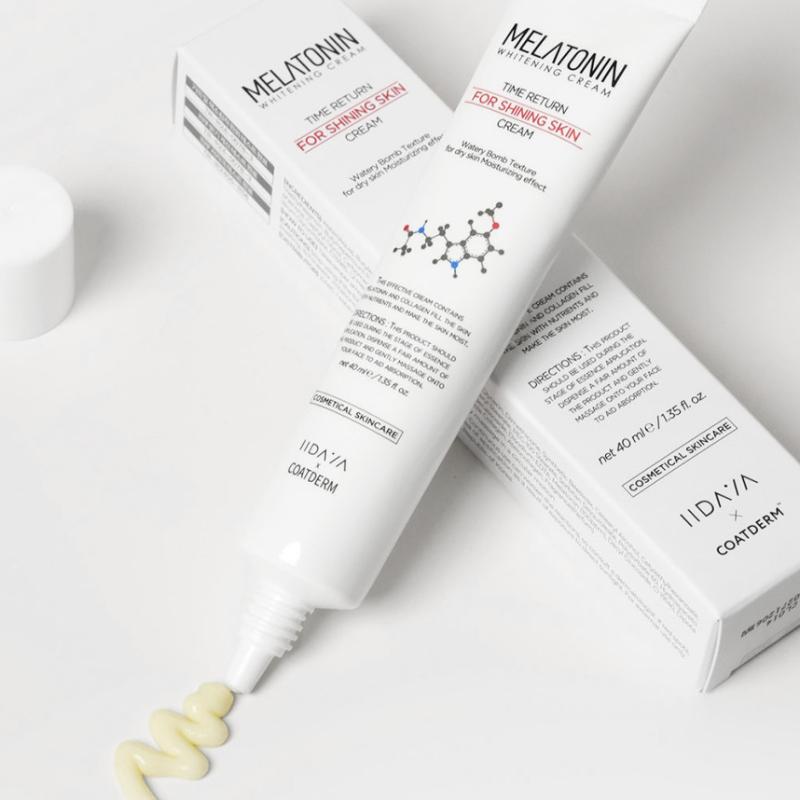 [IIDAYA] MELATONIN WHITENING CREAM (40ml) Melatonin,Collagen,Niacinamide 50,000ppm
