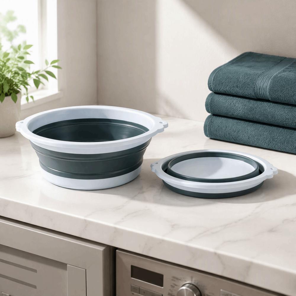 PP TPE Material Washbasin Foldable Washtub Space Saving Basin  Travel