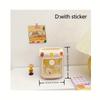 Randomly distribute stickers, equipped with 1 pig stationery pen holder classification storage box