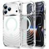 Applicable to iPhone18ProMax mobile phone case Apple 17 airbag transparent magnetic suction 16 four corners anti-drop 15 sets