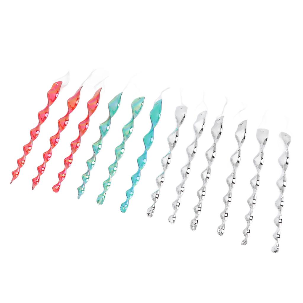 12pcs Bird Repellent Rods Hanging Bird Reflective Scare Spiral Rods To Keep Birds Away From Garden House Patio