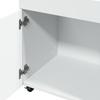 Bar Cart White 50x41x89 Cm Engineered Wood