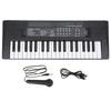 Eujgoov Piano Électrique 37 Touches Clavier Électrique Mini Clavier Clavier Électrique Clavier Musical avec Microphone Instrument Éducatif Électronique