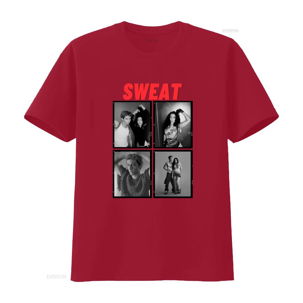 Charli Xcx und Troye Sivan Sweat Tour T-Shirt Konzert L031007 Vintage Bequem Vielseitig Modedesigner Kleidung