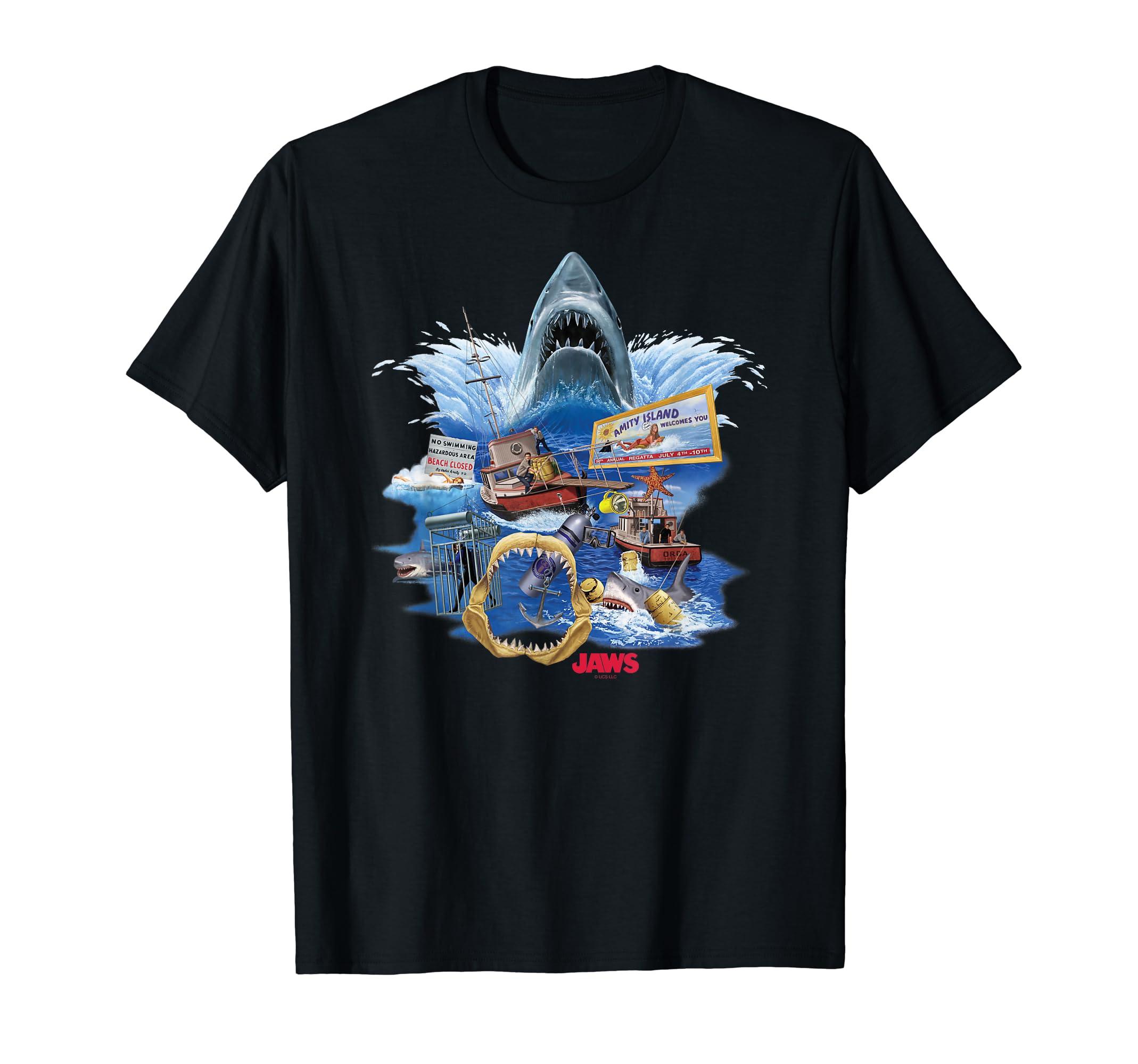 

Jaws Poster Collage T-Shirt