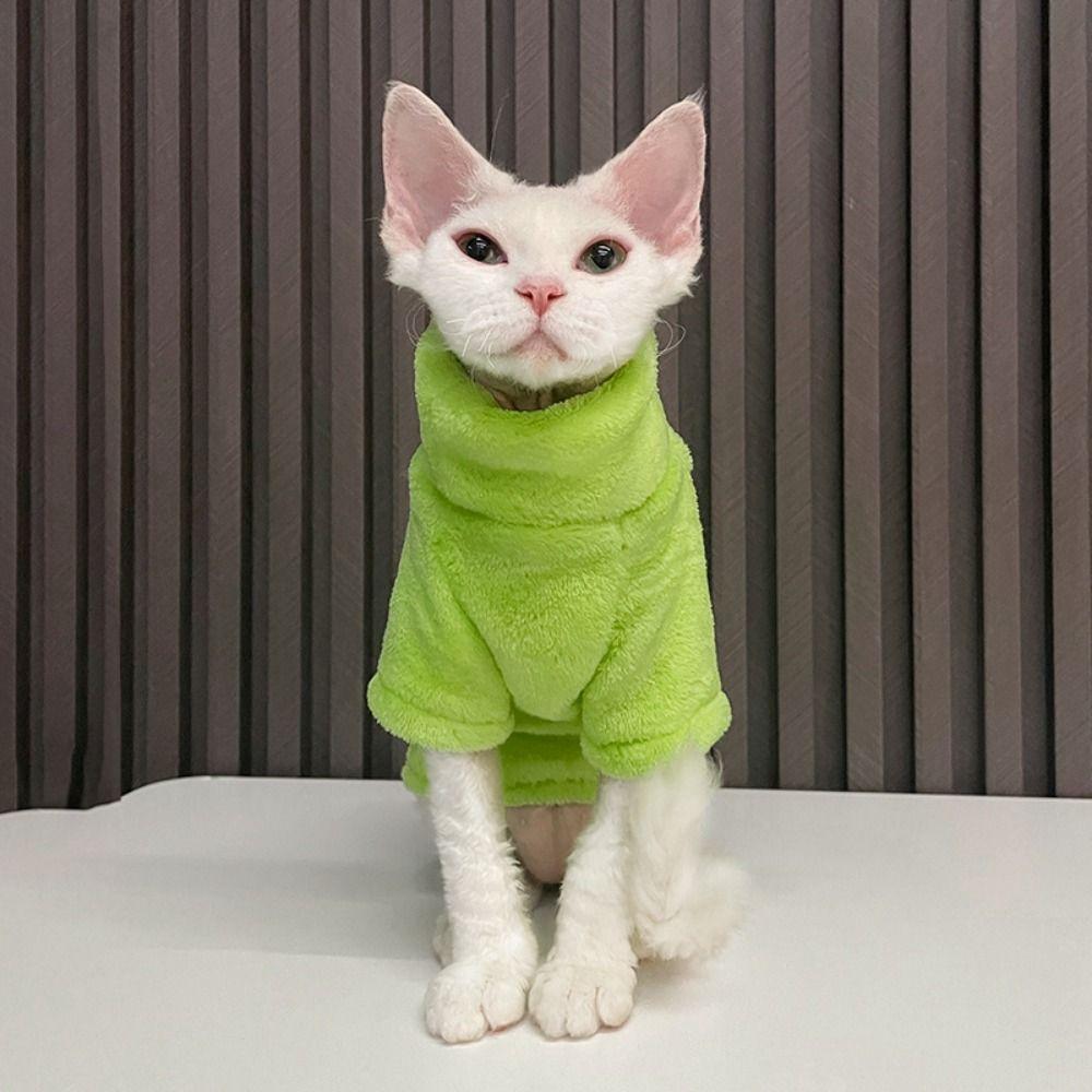 Warm Hairless Cat Sweater Thicken Winter Dog Clothes Fashion Dog Pullover Shirt For Autumn Winter
