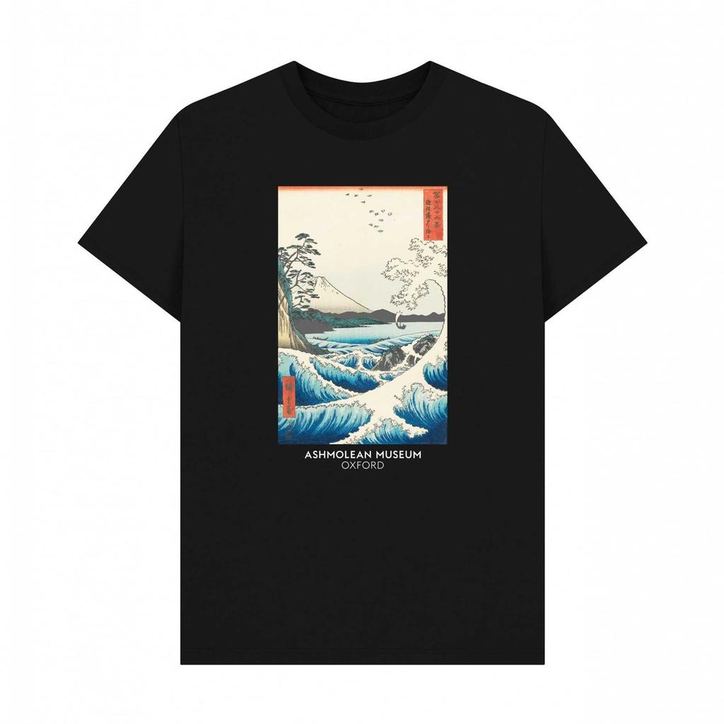 Apoh Unisex Adult Hiroshige Sea Ashmolean Museum T-Shirt