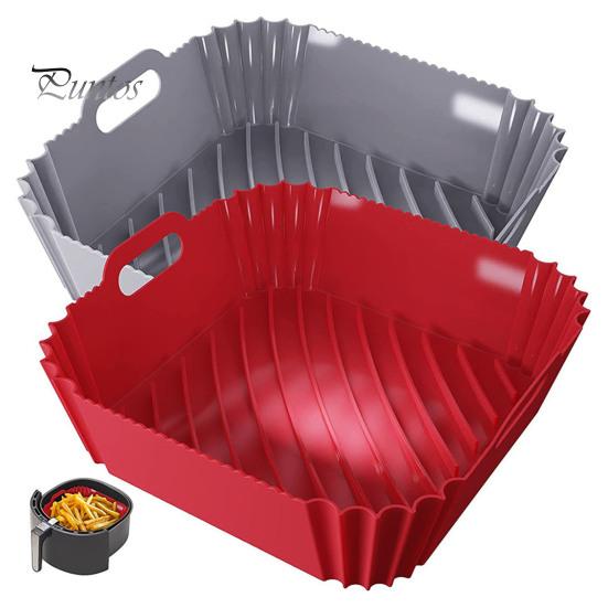 Silikonové vložky do fritézy Opakovaně použitelné čtvercové vložky do fritézy pro 4-6 QT vložky do potravinářské pečicí pánve Příslušenství k fritéze
