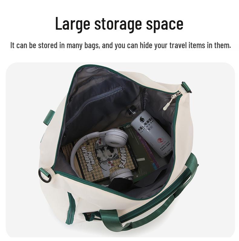 Lightweight Sports Travel Bag with Shoe Compartment and Dry/Wet Separation