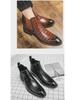 Europäische & Amerikanische Übergröße Herren Spitzleder Chelsea Boots - Herbst/Winter 2025