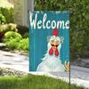 Chicken with Glasses Welcome Ag Garden Ag Welcome Yard, 12x18Inch XXQ
