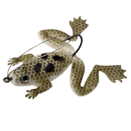 3 Stück 6cm Mini Angeln Künstlicher Lebensechter Köder Wobbler Wasserfrosch Schwimmköder