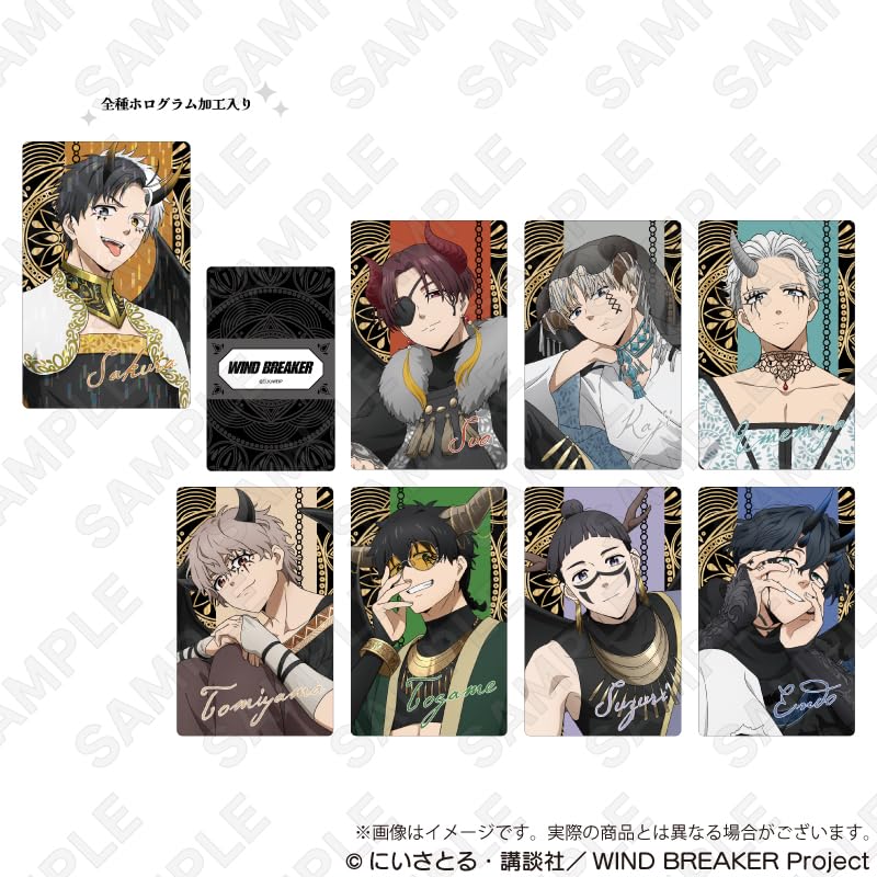 WIND BREAKER Carta Holográfica de Trading Devil Box ver. Pacote com 8