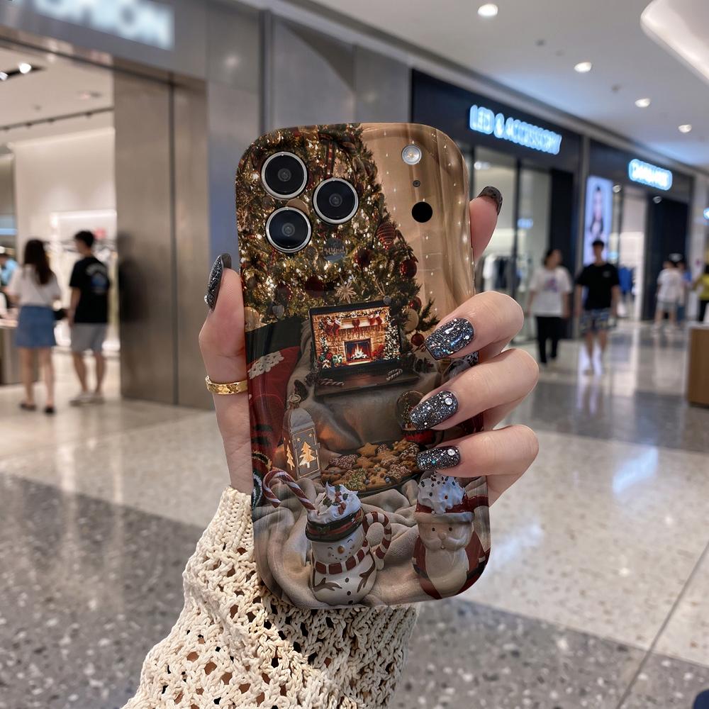 Shockproof Soft Phone Case for iPhone 17 16 15 14 13 Perfect Fit Protective Cover Christmas Halloween New Year Gift for Couple Mom