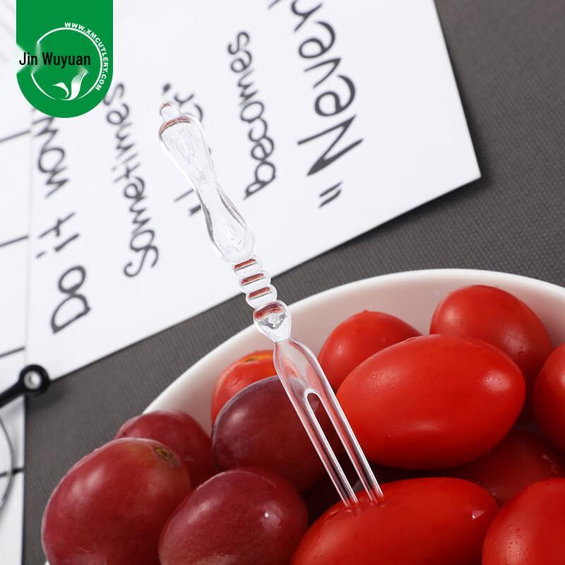 JINWUYUAN Disposable Plastic Dessert & Fruit Cutlery