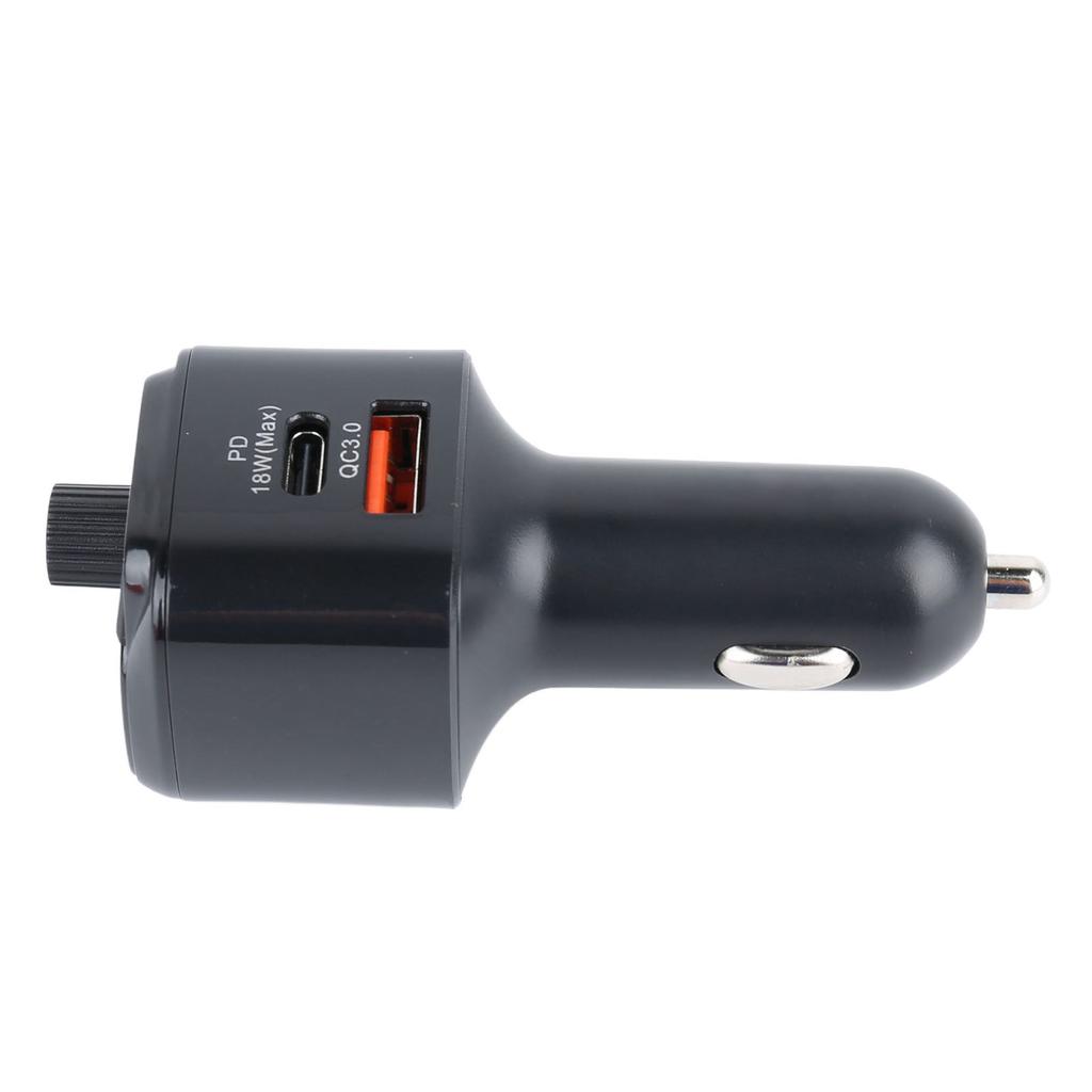 Samochodowy Adapter Bluetooth V5.0 Nadajnik Bluetooth FM Odtwarzacz Muzyki MP3 z Podwójnym Portem Ładowania USB