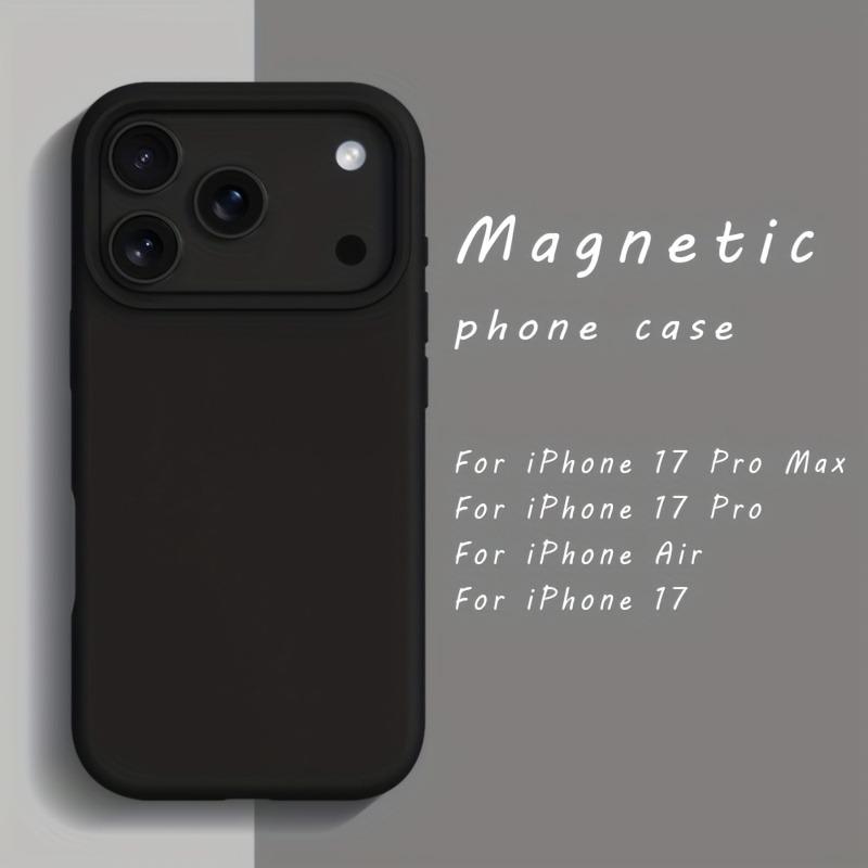 Original For Magsafe Case For iPhone 17 Air 17 16 12 13 14 15 Pro Max Plus 17Pro Liquid Silicone Magnetic Wireless Charge Cover