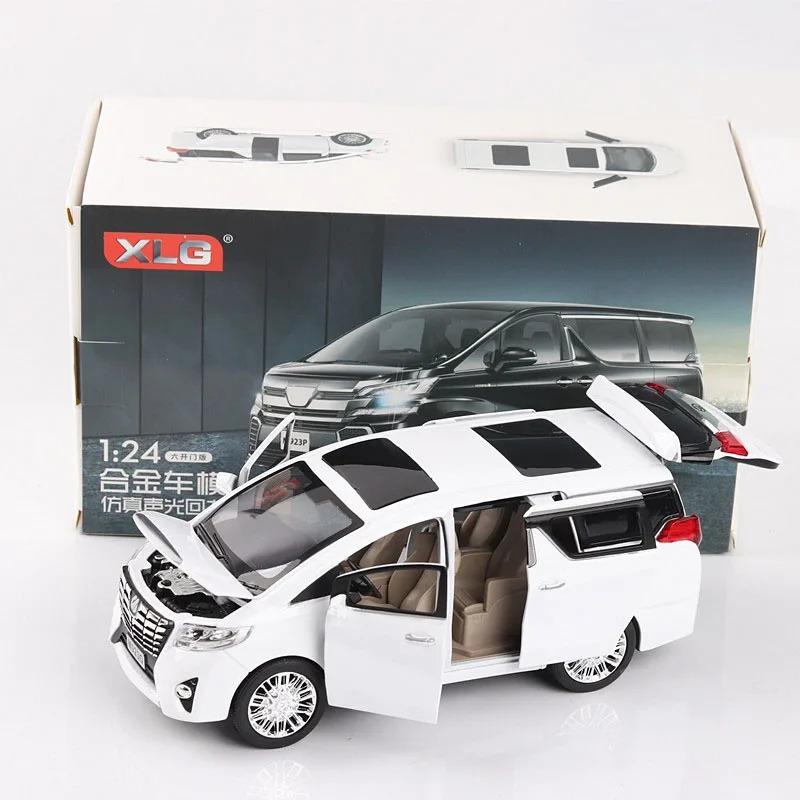 

1/24 Toyota Alphard MPV Модель автомобиля Литой игрушечный автомобиль Модель автомобиля с инерционным механизмом Детская игрушка Коллекционные предметы Бесплатная доставка белый
