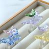 Exquisite Colorful Flower Ring Glass Crafts Chinese Dragon Ring Glaze Butterfly Ring  Party Favors