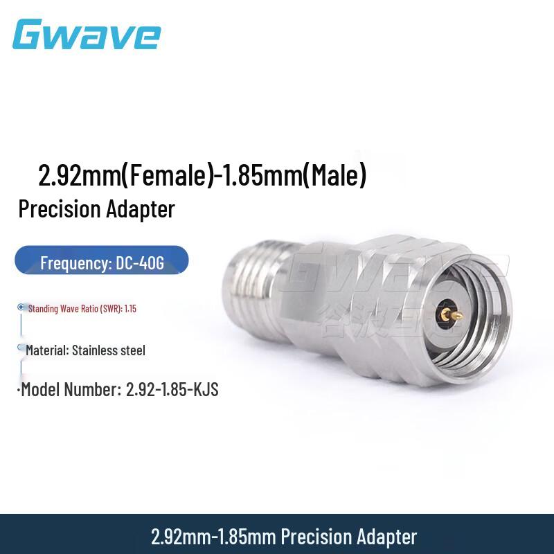 Высокоточный ВЧ-адаптер Gwave, 2,92 мм (мама) на 1,85 мм (папа)