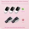 For Mercedes Benz Key Fob Cover with Diamond Bling Keychain, Car Accessories Key Shell Full Protection for - A-Class C-Class G-Class 2017- E-Class